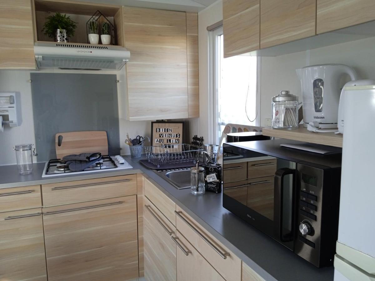 Mobil Home-Les Lins Bleus Biville-sur-Mer エクステリア 写真